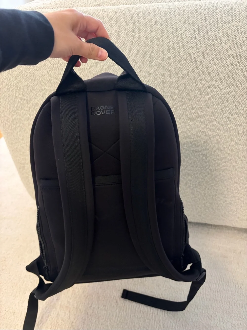 Dagne Dover Black Compact Medium Backpack